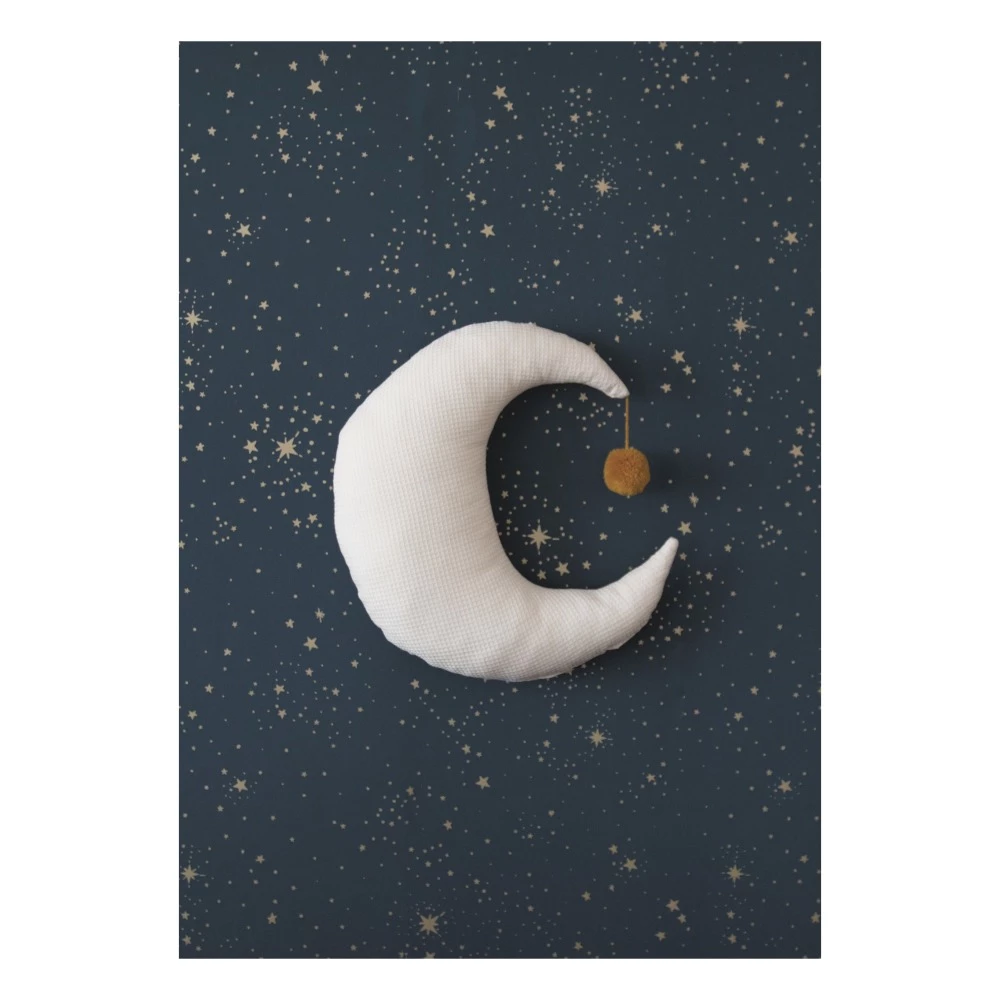 New β¨ Cheapest π Pierrot Moon Cushion 36x32cm Natural Nobodinoz Design Children π π - Image 2