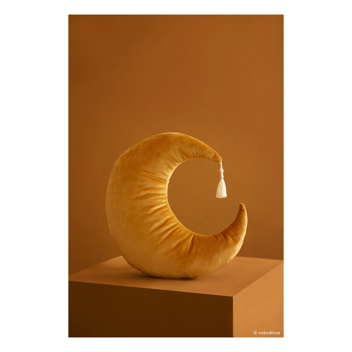 Outlet 𧨠Best deal π Pierrot Velvet Cushion Mustard Nobodinoz Design Baby, Children β β - Image 4