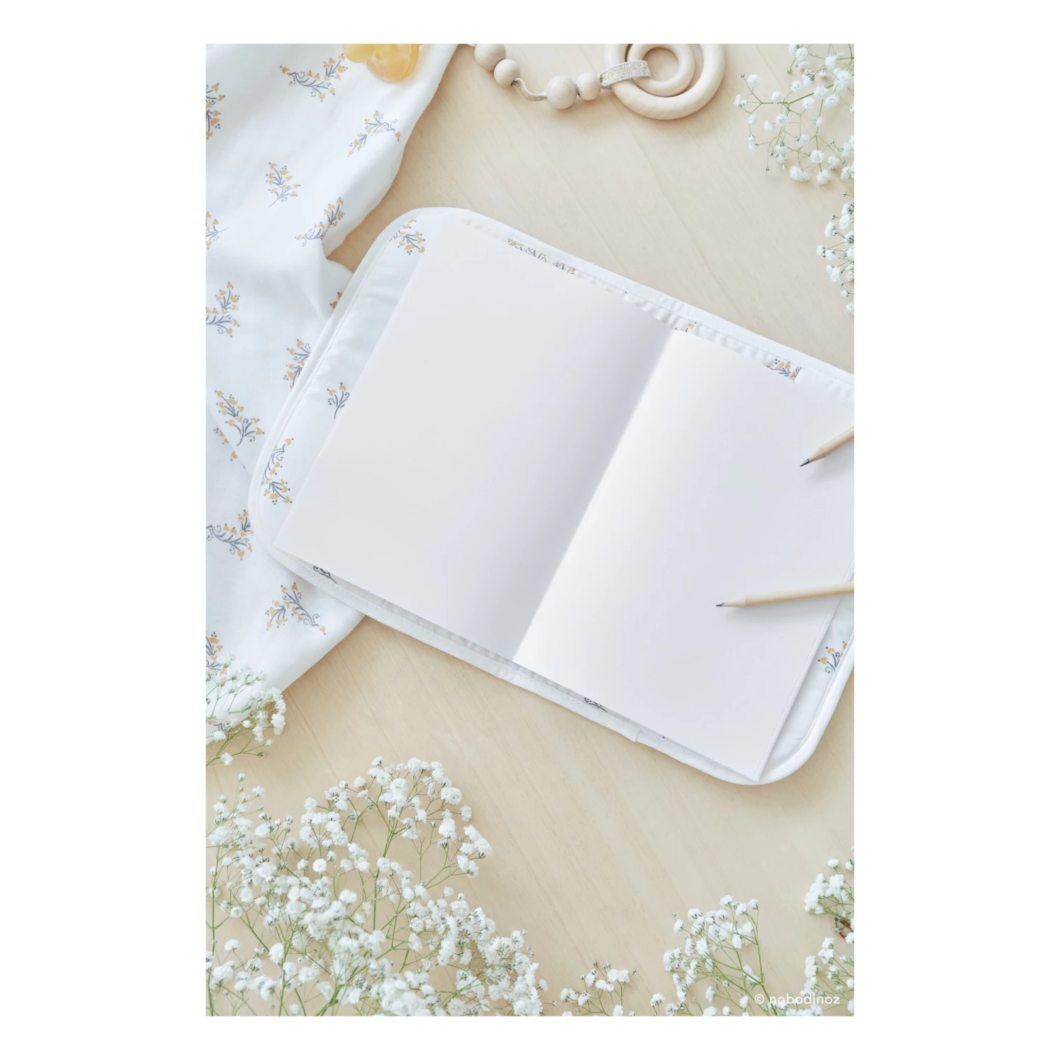 Flash Sale β€οΈ Discount π Poema Organic Cotton Health Book Cover Cream Nobodinoz Design Baby, Children β 𧨠- Image 4