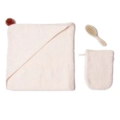New β Outlet β So Cute Bath Set - 3 Pieces Pink Nobodinoz Design Baby π€© π§¨