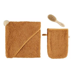 Coupon β Outlet π So Cute Organic Cotton Bath Accessories - Set of 3 Caramel Nobodinoz Design Baby π π€©