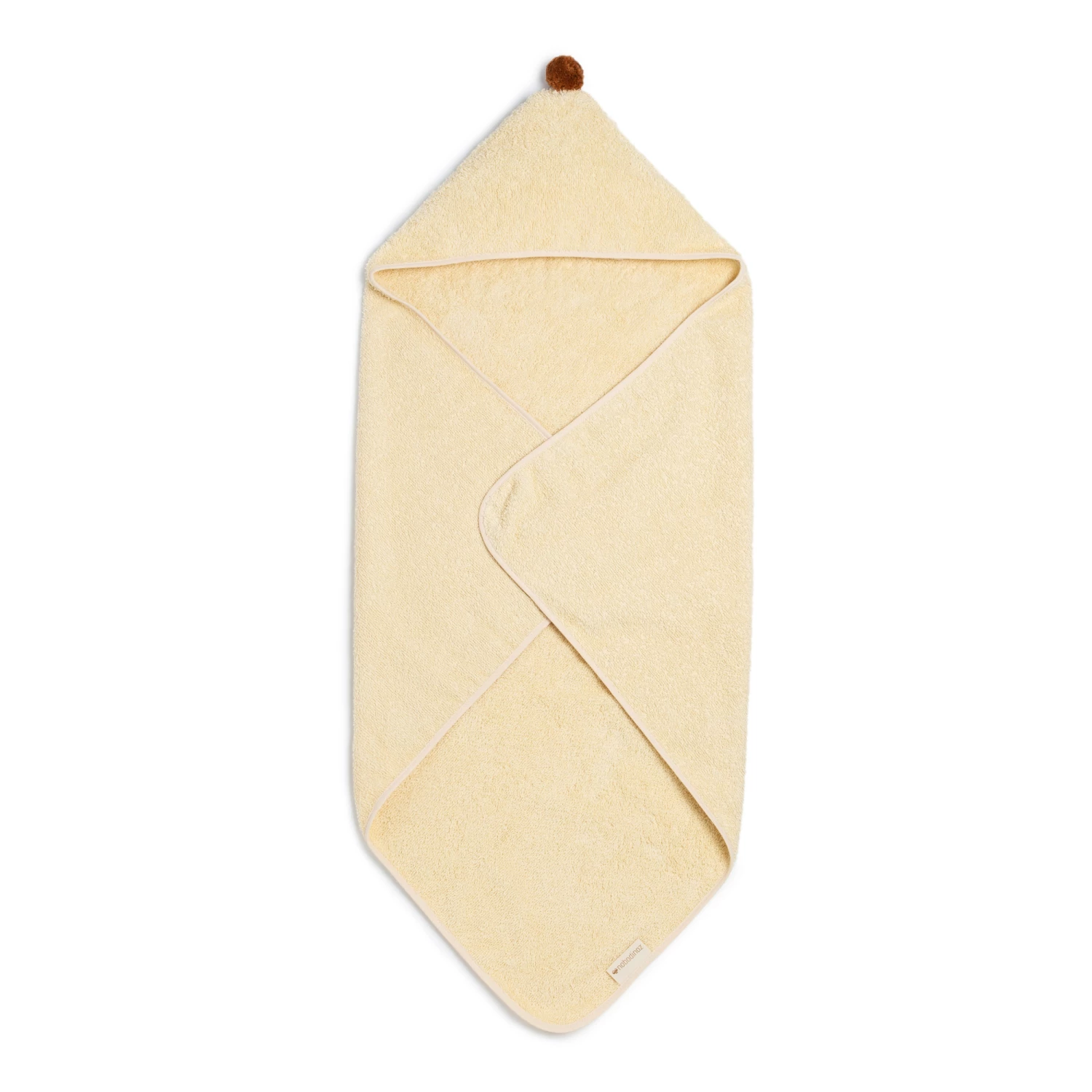 Best Pirce β¨ Best Sale β So Cute Organic Cotton Bath Cape Vanilla Nobodinoz Design Baby π β€οΈ - Image 4