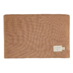 Brand new π Cheap π So Natural knitted blanket in organic cotton Camel Nobodinoz Design Baby π π₯