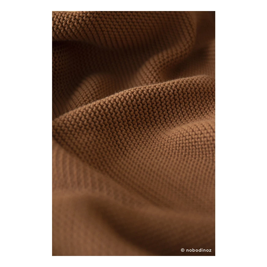 Brand new π Cheap π So Natural knitted blanket in organic cotton Camel Nobodinoz Design Baby π π₯ - Image 7