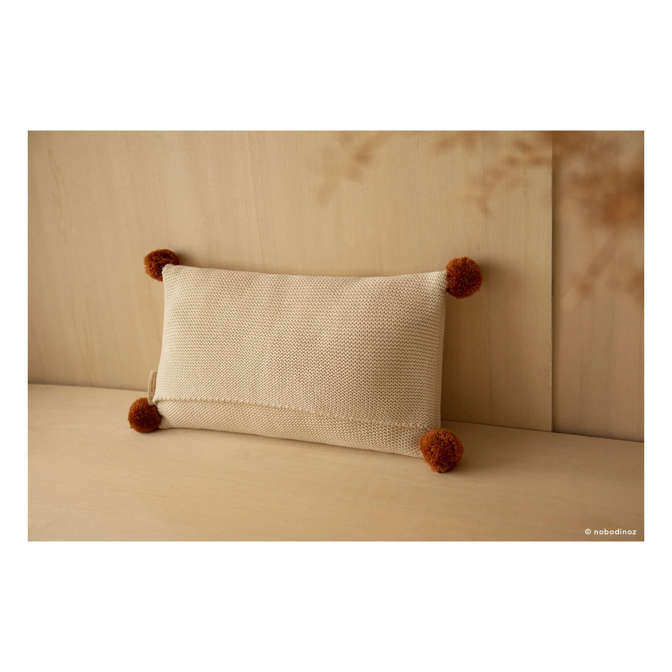 Best deal βοΈ Best reviews of π So Natural organic cotton knitted cushion Natural Nobodinoz Design Baby, Children π€© β - Image 2