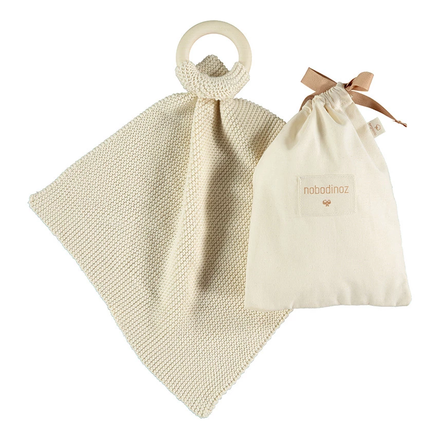 Promo π Brand new π So Natural teether in wood and organic cotton Nobodinoz Design Baby β¨ π - Image 3