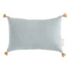 Discount 😍 Flash Sale 🛒 Sublim Organic Cotton Cushion 20x35cm Blue Nobodinoz Design Baby, Children ⭐ 🛒