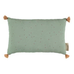 Promo 🎉 New 🛒 Sublime Organic Cotton Cushion 20x35 cm Green water Nobodinoz Design Baby, Children ✔️ 🥰