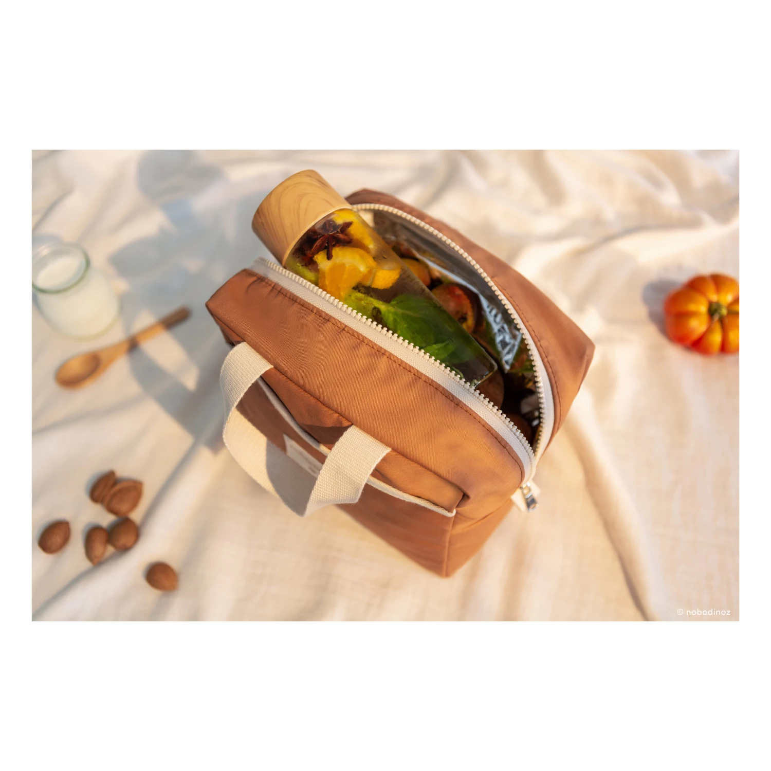 Hot Sale π Best Pirce βοΈ Sunshine Isotherm Lunch Bag Cinnamon Nobodinoz Design Children π₯° β€οΈ - Image 3