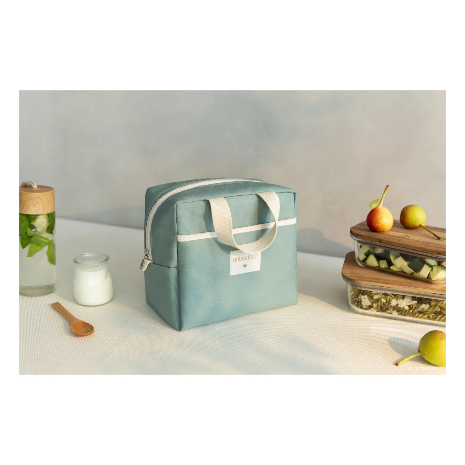 New π Top 10 β Sunshine Isotherm Lunch Bag Eden green Nobodinoz Design Children π π - Image 2