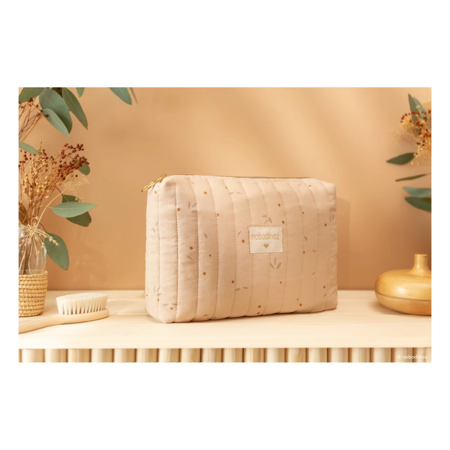 Deals π― Brand new π Travel Willow Organic Cotton Toilet Bag Nude Nobodinoz Design Baby π π - Image 2