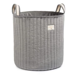 Best deal 👍 Budget ❤️ Velvet storage basket Slate grey Nobodinoz Design Children 🎉 💯